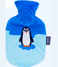 Hot Water Bottle with Plush Cover Penguin 'pino' — 0.8 L